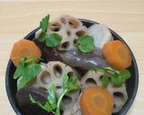 釜めしの釜で1人分の筑前煮作り方8写真