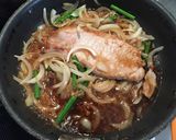 簡単美味しいランチ♪豚ロースステーキ丼！作り方4写真