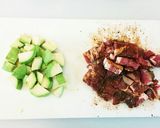 コストコのジャーマンポークとアボカド丼作り方1写真