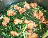 簡単！水菜と唐揚げのみぞれ煮作り方5写真