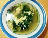 ほうれん草と卵のかきたまコンソメスープ作り方6写真