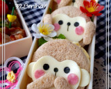 今年の干支♡「見猿聞か猿言わ猿」キャラ弁作り方7写真