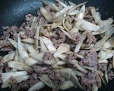 ゴボウと牛肉の炒り煮~甘辛風~作り方3写真