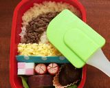 キャラ弁☆温泉お猿くん弁当☆作り方4写真