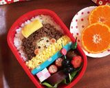 キャラ弁☆温泉お猿くん弁当☆作り方5写真
