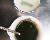 勝手に2層の抹茶豆乳&あずきプリン作り方1写真