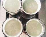 勝手に2層の抹茶豆乳&あずきプリン作り方4写真