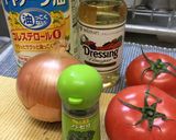 簡単ドレッシングのトマトマリネ作り方1写真