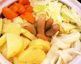 土鍋で簡単！きゃべつと根菜のポトフ作り方5写真