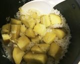 切り餅と白米でもち米風 サツマイモもち作り方2写真