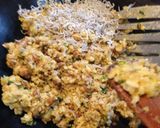 超簡単にパラパラ＊納豆としらすの炒飯作り方5写真