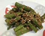 簡単‼インゲンのごま和え作り方1写真