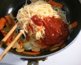 肉無し野菜だけ♪ランチに簡単ナポリタン！作り方6写真