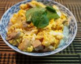 お雑煮つゆのリメイク「親子丼」作り方4写真
