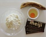 板チョコ&バナナの米粉マフィン作り方1写真