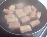 豆腐とチーズの豚肉巻き　ネギ醤油絡め作り方6写真