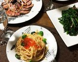芽キャベツとイクラのパスタ作り方4写真