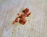 余った餃子の具で中華風パスタ☆作り方1写真