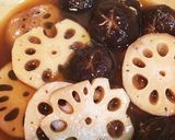 京都のおばんざい＊②蓮根と椎茸の炊いたん作り方1写真