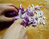紫白菜（白菜）のサラダ作り方2写真