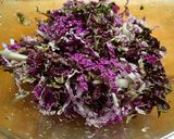 紫白菜（白菜）のサラダ作り方3写真