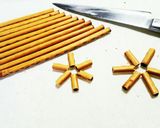 ロッテのトッポ *雪の結晶チョコ*作り方2写真