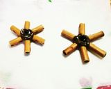 ロッテのトッポ *雪の結晶チョコ*作り方3写真