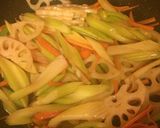 セロリとれんこんのきんぴら作り方4写真