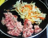 牛薄切りとごぼうの炊き込みご飯作り方3写真