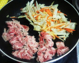 牛薄切りとごぼうの炊き込みご飯作り方3写真