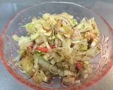 生白菜とジャコのサラダ作り方6写真