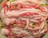 ダイエットに！ひらひら野菜と豚の重ね蒸し作り方1写真
