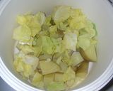 新じゃがと春キャベツのレンジ蒸し作り方2写真