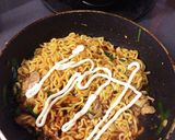 【簡単アレンジ】焼き辛ラーメン♡作り方8写真