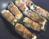 ご飯のおかずに!お餅とネギの豚バラ巻き作り方6写真