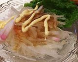 大根とかまぼこのサラダ。おせちの残りで♪作り方3写真