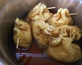 切餅で～チーズ餅巾着きのこあんかけ作り方6写真