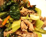 広島菜漬♪と豚肉の炒め物（野沢菜漬ok）作り方6写真