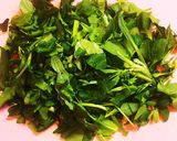 春の七草のとろみスープ〜中華味♡作り方2写真
