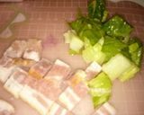 しゃきしゃきレタスとベーコンの炒飯作り方1写真