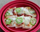 レンジで簡単♪もっちもちのもちピザ作り方4写真