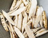 簡単 ゴボウの揚げ焼き おやつ おつまみ作り方1写真