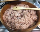 残ったお赤飯でチャーハン作り方1写真
