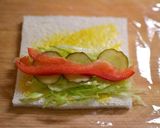 塩焼そばのサラダラップロール作り方5写真