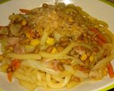 納豆入り☆焼きうどん作り方3写真