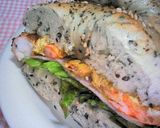 スパイシー★胡麻ペッパーベーグルサンド作り方5写真