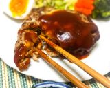お豆腐入りふわふわハンバーグ作り方21写真