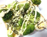 磯香る⁂ブロッコリー×茹で卵の和トースト作り方4写真