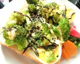 磯香る⁂ブロッコリー×茹で卵の和トースト作り方5写真
