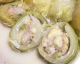 餠チーズ鳥挽肉のロール白菜〜豆乳スープ作り方6写真